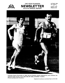 Victorian Marathon Club Newsletter