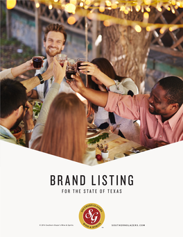 Brand Listing for the State of Texas