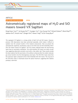 Astrometrically Registered Maps of H2O and Sio Masers Toward VX Sagittarii