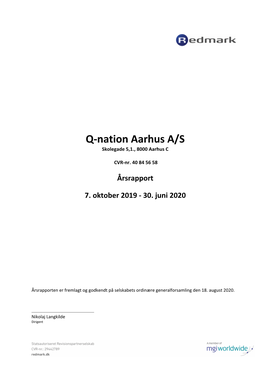 Q-Nation Aarhus A/S Skolegade 5,1., 8000 Aarhus C