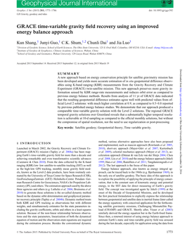 Geophysical Journal International