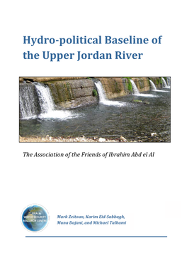 The Hydropolitical Baseline of the Upper Jordan River