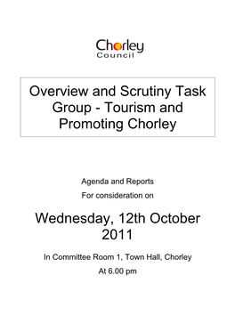 Overview and Scrutiny Task Group - Tourism and Promoting Chorley