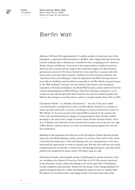 Berlin Wall Mural 1986 ———— Paint on Wall, 91.44 Metres ————