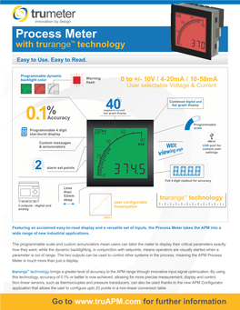 Process Meter with Trurange™ Technology