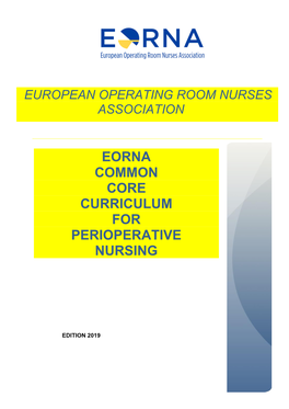 Eorna Common Core Curriculum for Perioperative Nursing