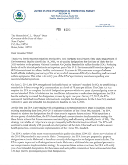 EPA Response to Idaho Recommendation (PDF)