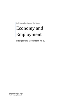 Economy and Employment Background Document 2019