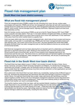 Flood Risk Management Plan