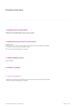 Thiosulfate De Sodium Sterop