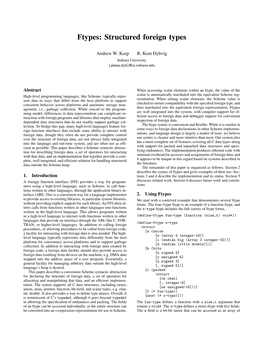 Structured Foreign Types