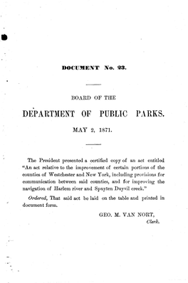 Board of Commissioners of the NYC Dept of Public Parks