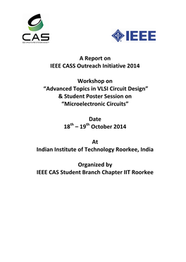“Advanced Topics in VLSI Circuit Design” & Student Poster Session On