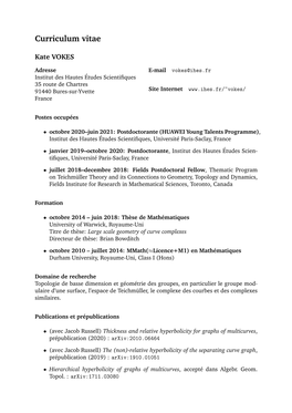 Curriculum Vitae