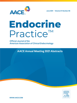 AACE Annual Meeting 2021 Abstracts Editorial Board