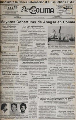 Mayores Coberturas De Anagsa En Colima