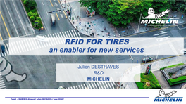 RFID for TIRES an Enabler for New Services
