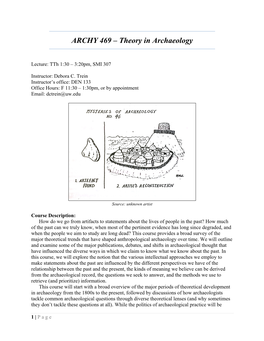 ARCHY 469 – Theory in Archaeology