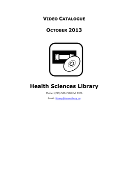 Health Sciences Library