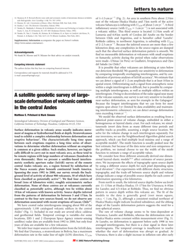 Scale Deformation of Volcanic Centres in the Central Andes