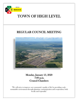 TOWN of HIGH LEVEL Request for Decision