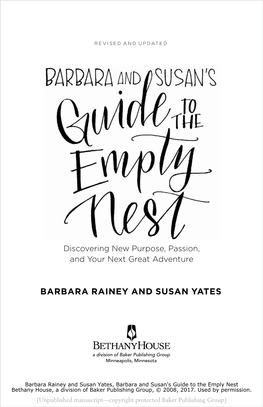 Barbara and Susan's Guide to the Empty Nest