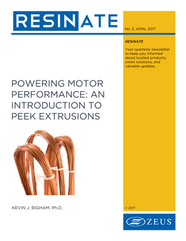 An Introduction to Peek Extrusions