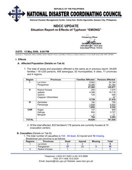 NDCC Update Emong 12 May 6PM.Mdi