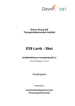 E39 Lavik - Skei