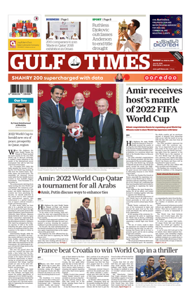 Amir Receives Host's Mantle of 2022 FIFA World