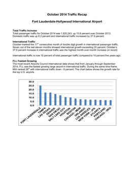 October 2014 Traffic Recap