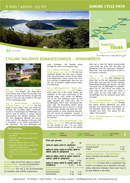 Danube Cycle Path Cycling Holidays