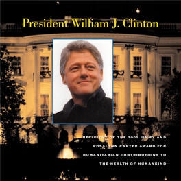 President William J. Clinton