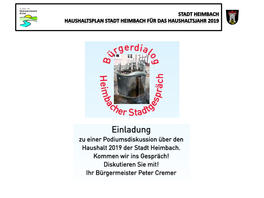 Präsentation Zum Bürgerdialog Haushaltsplan 2019 PDF -Datei1,75 MB