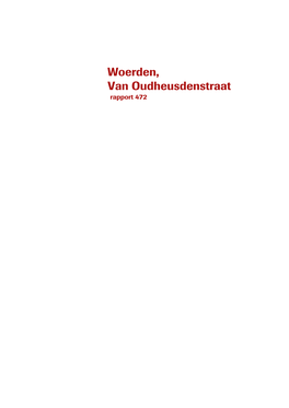 Woerden, Van Oudheusdenstraat Rapport 472