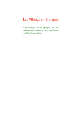 Les Vikings En Bretagne