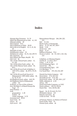 Abangta Raja Pariaman 51, 55 Abbas Ibn Muhammad Al-Ashi 61, 193 Abbasid Nobility 45 Abd Al-Jamal 53-4 Abd Al-Rahman Al-Zahir 84