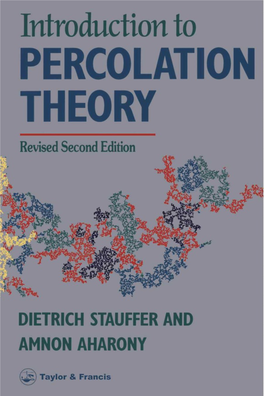 Introduction to Percolation Theory