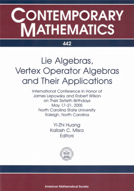 Contemporary Mathematics 442