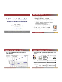 Moore's Law Motivation