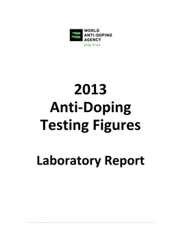 1 2013 ADAMS Testing Figures MAY REPORT Executive