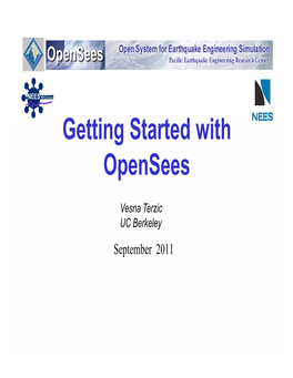 G S Getting Started with Opensees