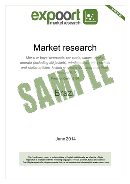 Market Research Expoort Free 6101 Brazil