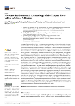 Holocene Environmental Archaeology of the Yangtze River Valley in China: a Review