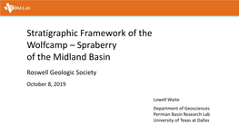 Spraberry of the Midland Basin