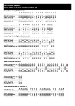 126/127 Dewsbury to Wakefield Via Ossett - Valid from Saturday, July 24, 2021 to Thursday, October 21, 2021