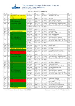 Service Rota 20-10