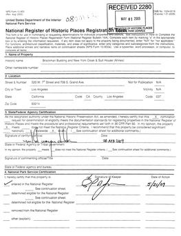 RE1CEIVED 2280 NFS Form 10-900 3MB No