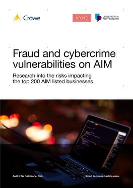 Download Our Fraud and Cybercrime Vulnerabilities On