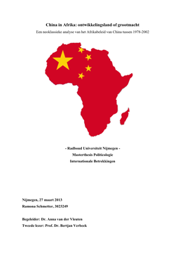 China's Afrika Beleid
